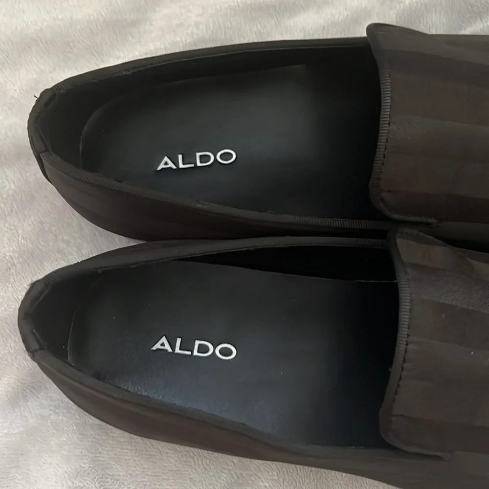Aldo Black Slip On Loafers - Picture 4 of 4